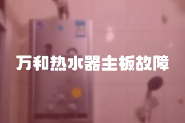 萬(wàn)和熱水器主板故障