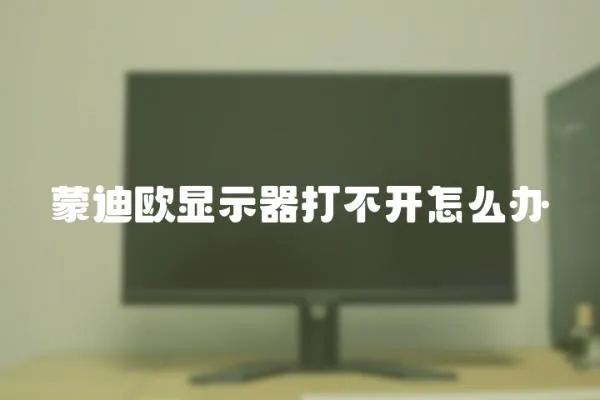 蒙迪歐顯示器打不開怎么辦