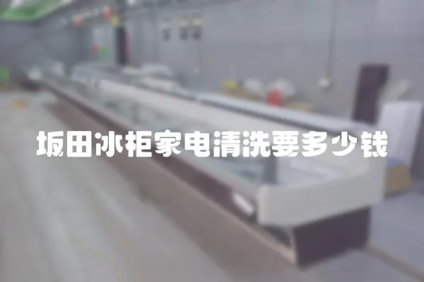 坂田冰柜家電清洗要多少錢