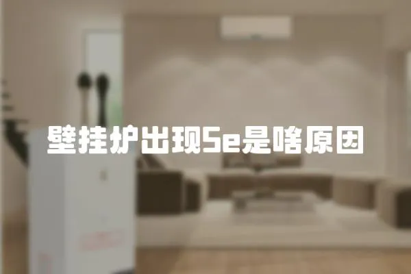 壁掛爐出現(xiàn)5e是啥原因