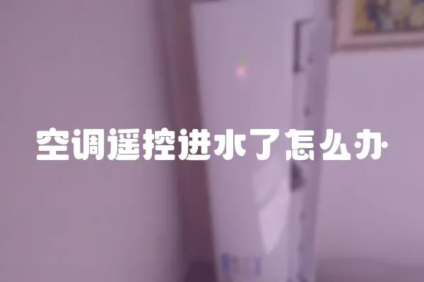 空調遙控進水了怎么辦