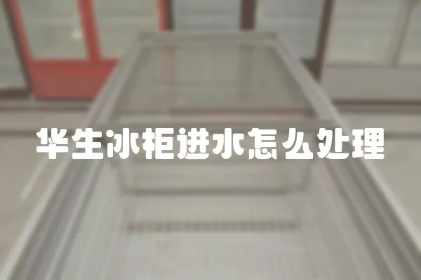 華生冰柜進水怎么處理