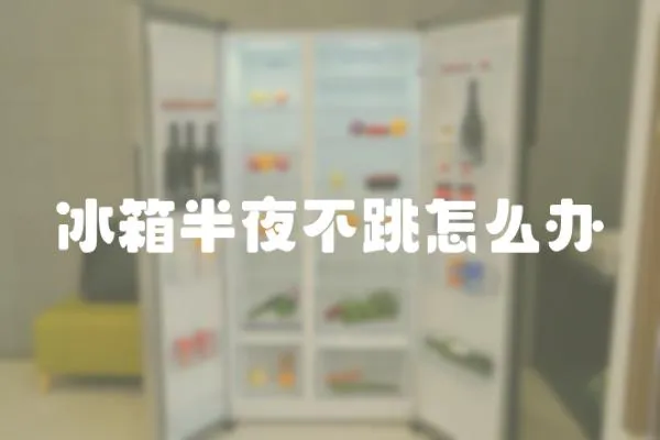冰箱半夜不跳怎么辦