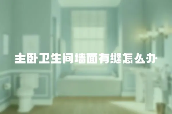 主臥衛(wèi)生間墻面有縫怎么辦