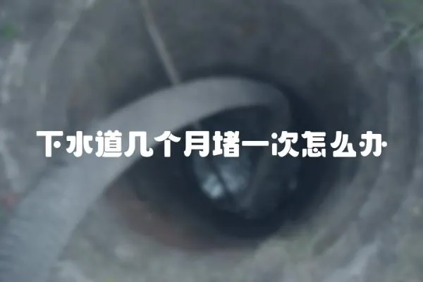 下水道幾個(gè)月堵一次怎么辦