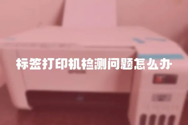 標簽打印機檢測問題怎么辦