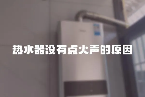 熱水器沒有點火聲的原因