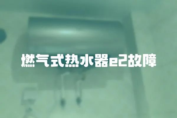 燃氣式熱水器e2故障