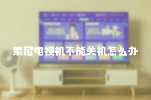 索尼電視機不能關機怎么辦