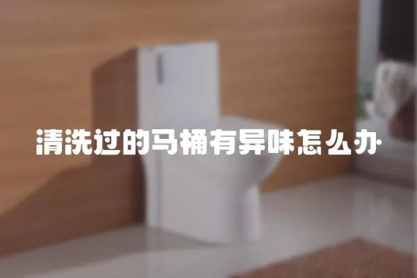 清洗過的馬桶有異味怎么辦