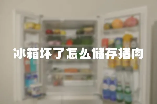 冰箱壞了怎么儲存豬肉