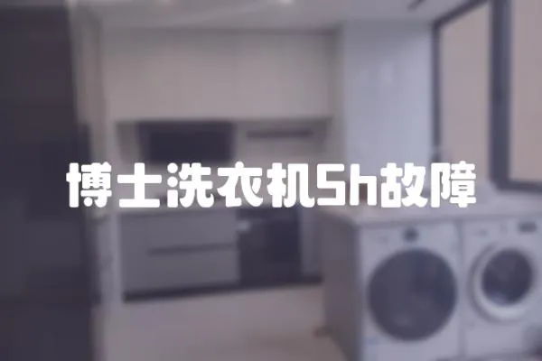 博士洗衣機5h故障