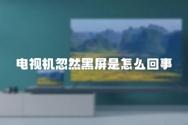 電視機(jī)忽然黑屏是怎么回事