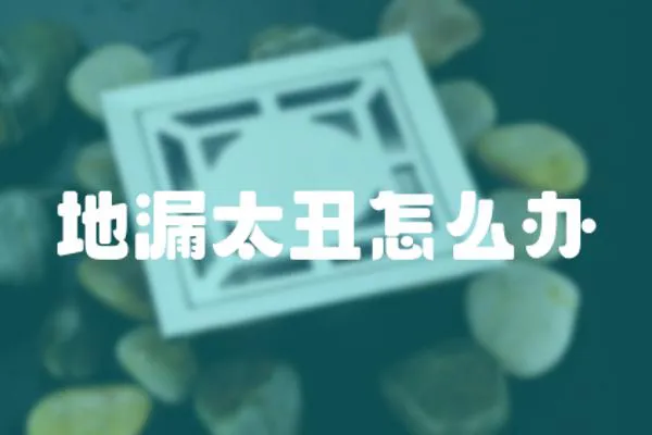 地漏太丑怎么辦