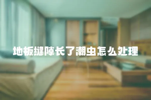 地板縫隙長了潮蟲怎么處理