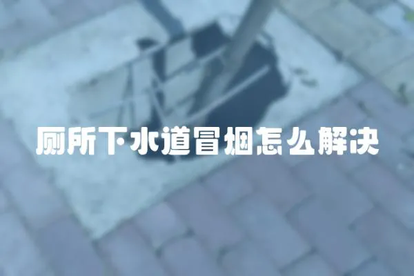 廁所下水道冒煙怎么解決