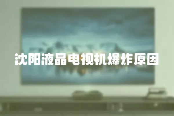 沈陽液晶電視機爆炸原因