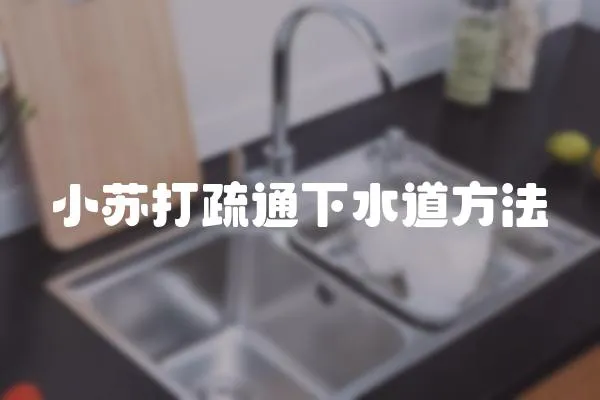 小蘇打疏通下水道方法