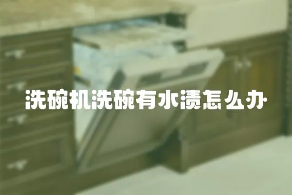 洗碗機洗碗有水漬怎么辦