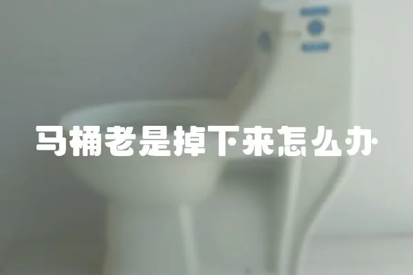 馬桶老是掉下來怎么辦