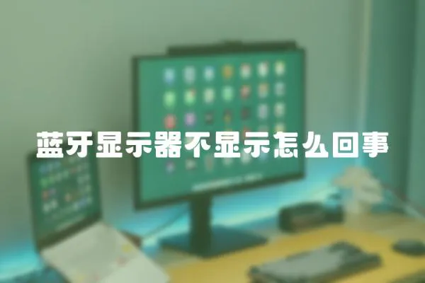 藍牙顯示器不顯示怎么回事