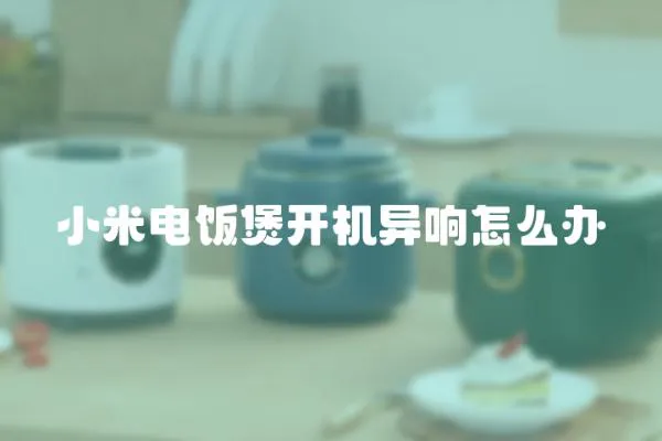 小米電飯煲開機異響怎么辦
