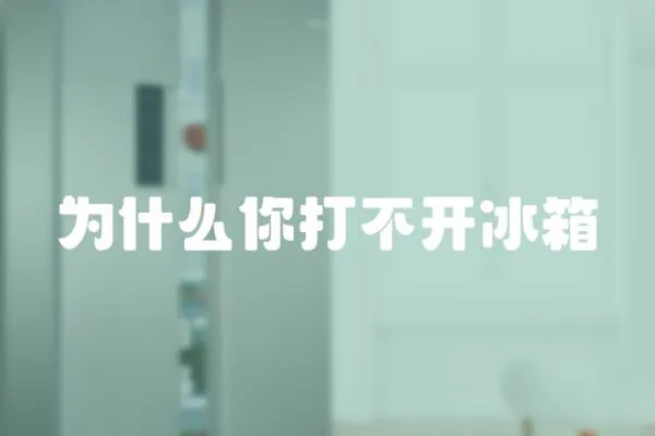 為什么你打不開冰箱