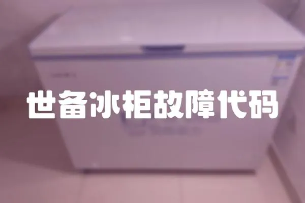 世備冰柜故障代碼