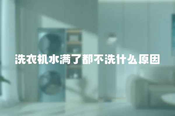 洗衣機水滿了都不洗什么原因