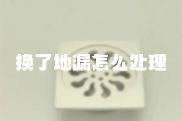 換了地漏怎么處理