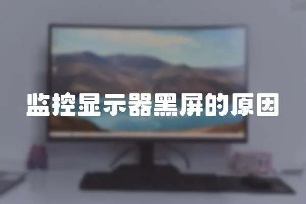 監控顯示器黑屏的原因