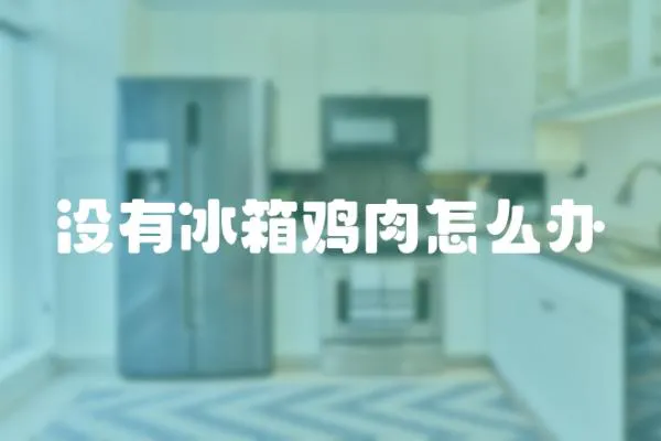 沒有冰箱雞肉怎么辦