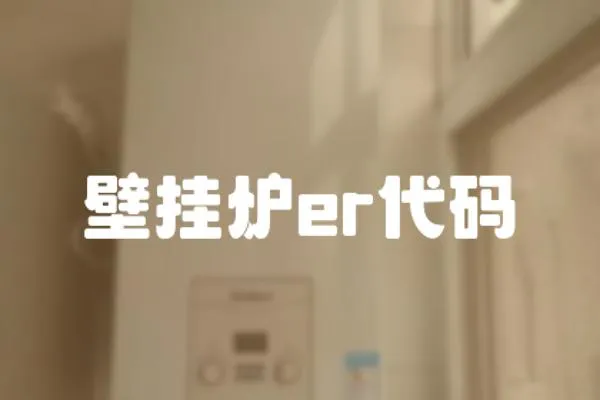 壁掛爐er代碼