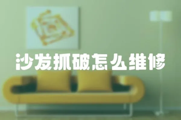 沙發抓破怎么維修