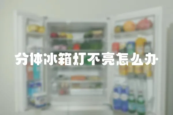 分體冰箱燈不亮怎么辦