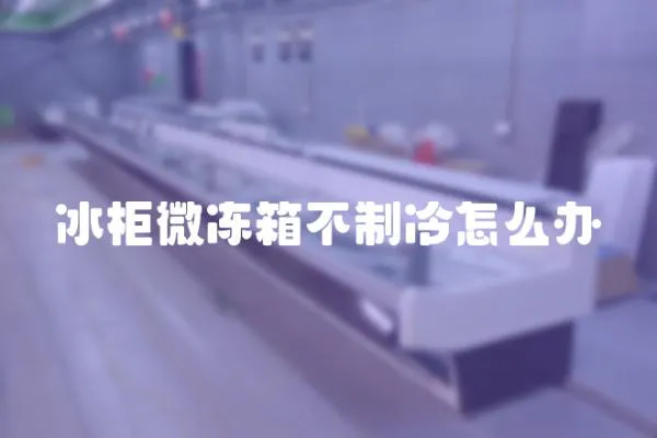 冰柜微凍箱不制冷怎么辦
