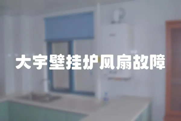 大宇壁掛爐風扇故障