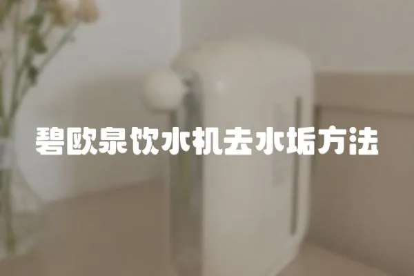 碧歐泉飲水機去水垢方法
