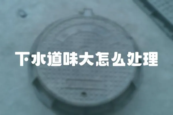 下水道味大怎么處理