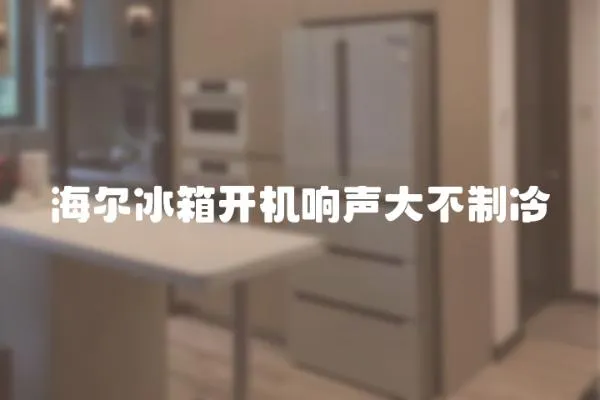 海爾冰箱開機響聲大不制冷