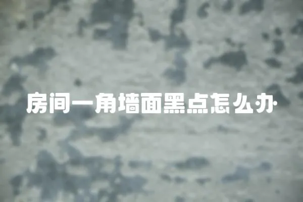 房間一角墻面黑點怎么辦