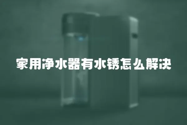 家用凈水器有水銹怎么解決