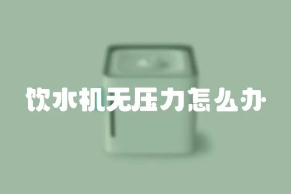 飲水機無壓力怎么辦