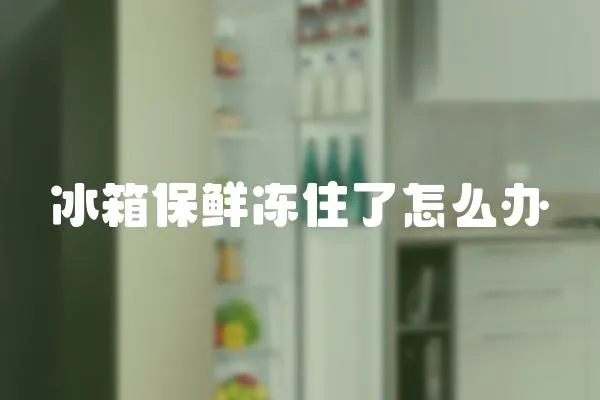 冰箱保鮮凍住了怎么辦
