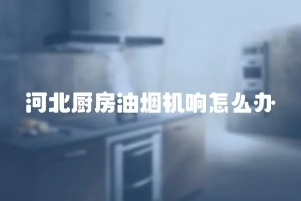 河北廚房油煙機響怎么辦