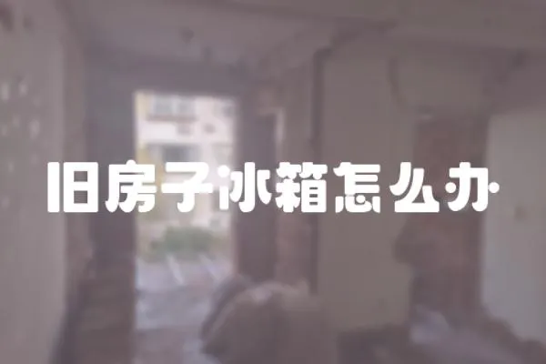 舊房子冰箱怎么辦