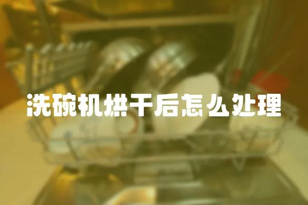 洗碗機烘干后怎么處理