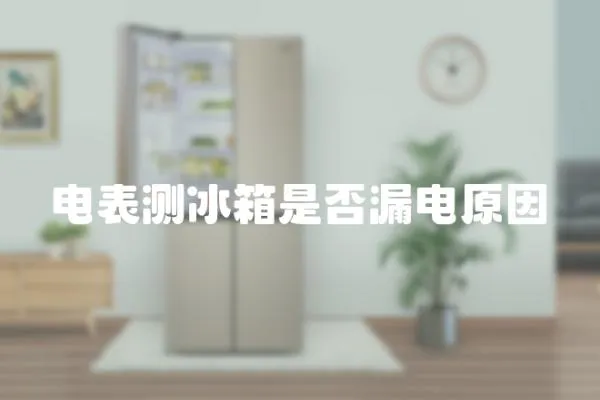 電表測冰箱是否漏電原因