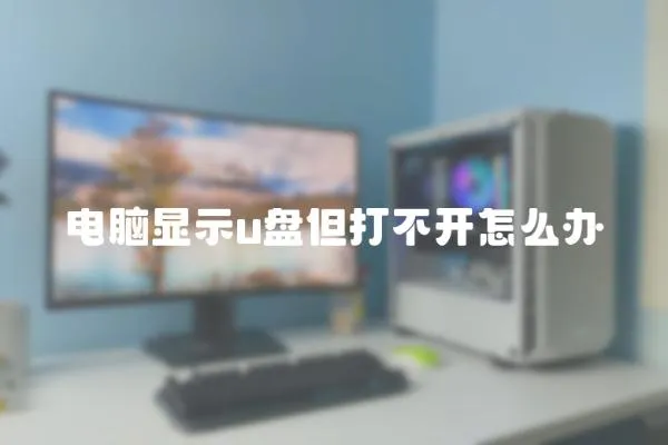 電腦顯示u盤但打不開怎么辦
