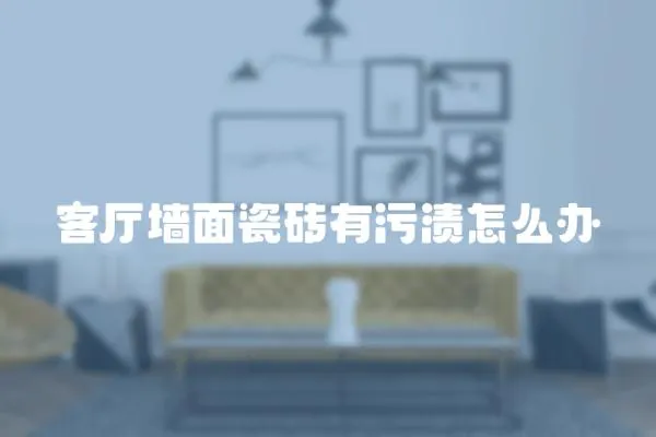 客廳墻面瓷磚有污漬怎么辦